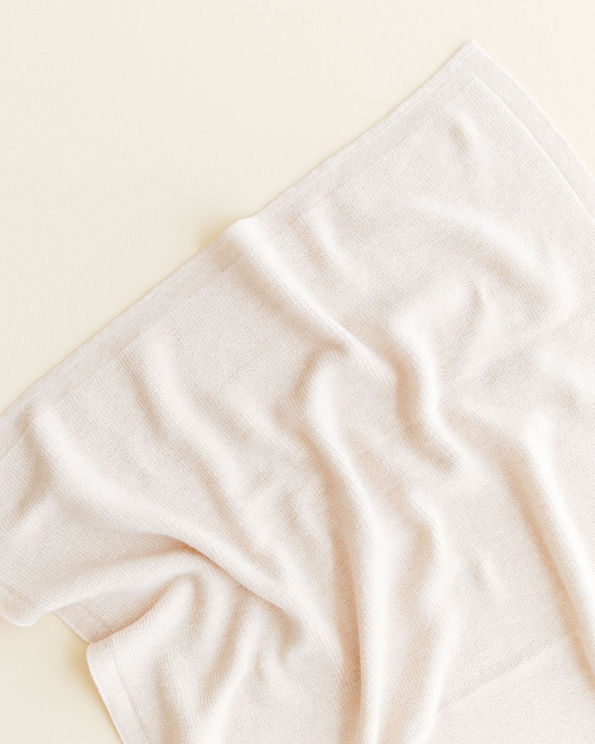 Hvid Wollen babydeken Felix Cream