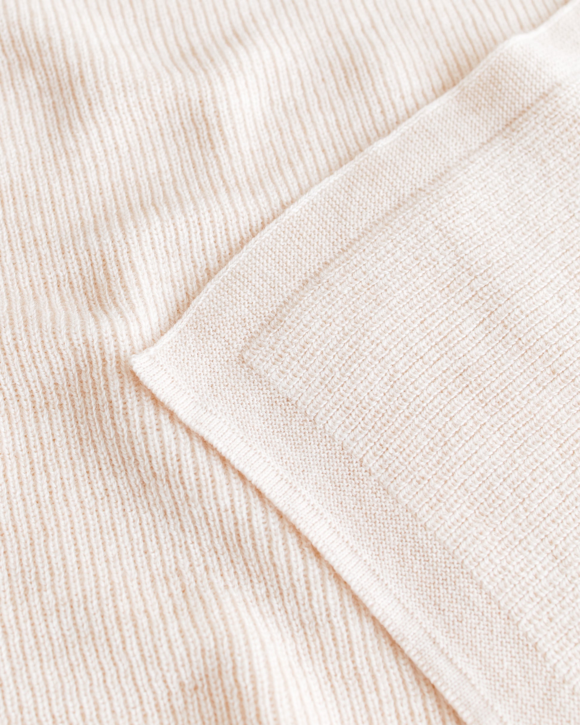 Hvid Wollen babydeken Felix Cream