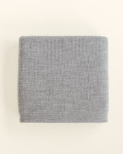 Hvid Wollen babydeken Felix Grey Melange