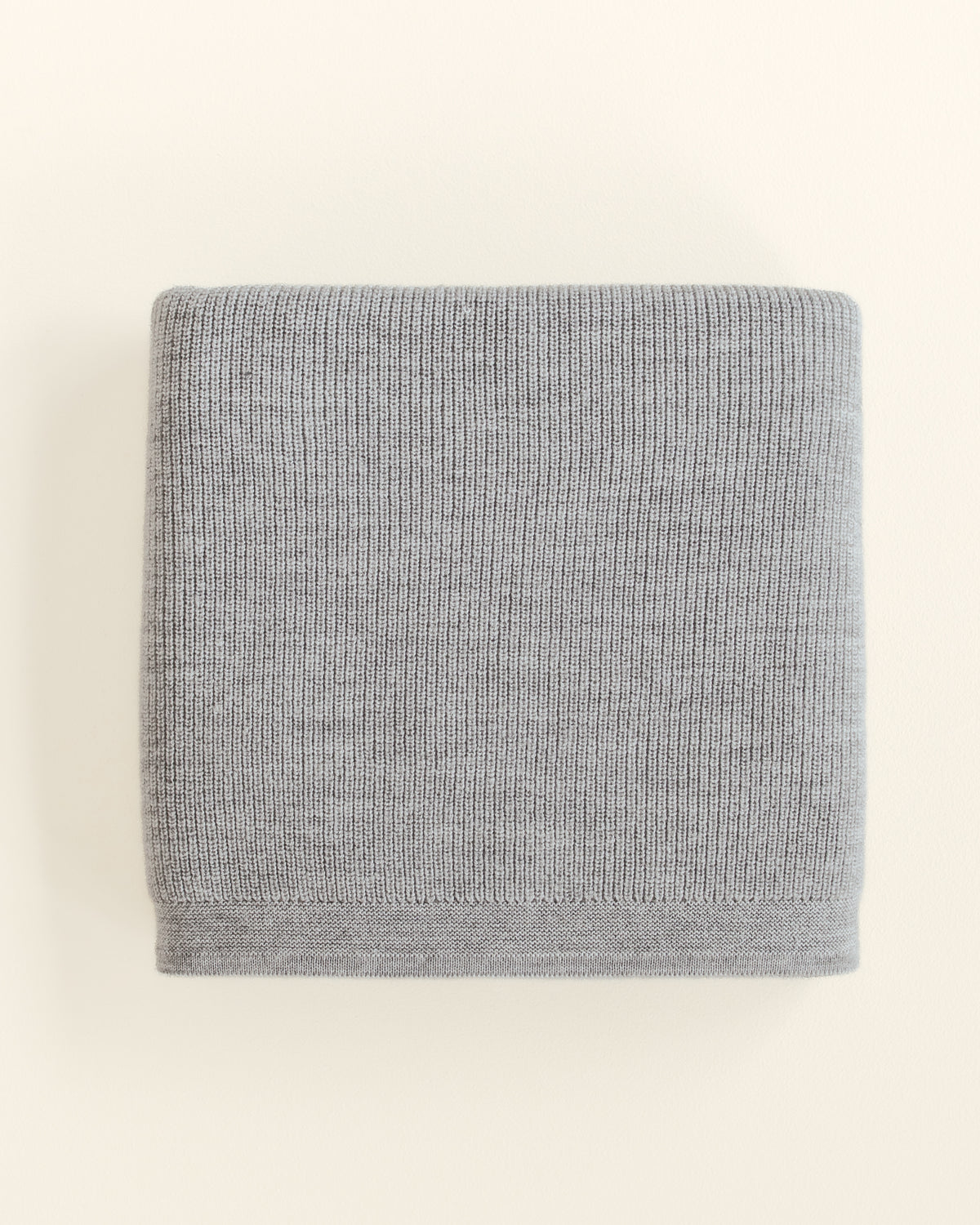 Hvid Wollen babydeken Felix Grey Melange