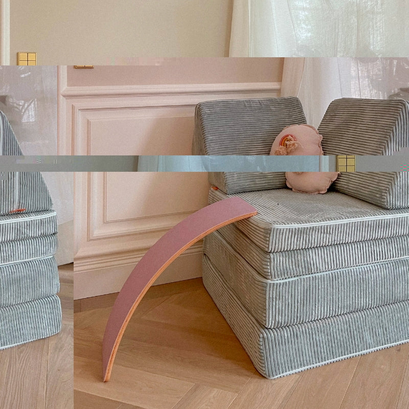 Funzy - Speelsofa - Speelbank - Ribstof Saliegroen