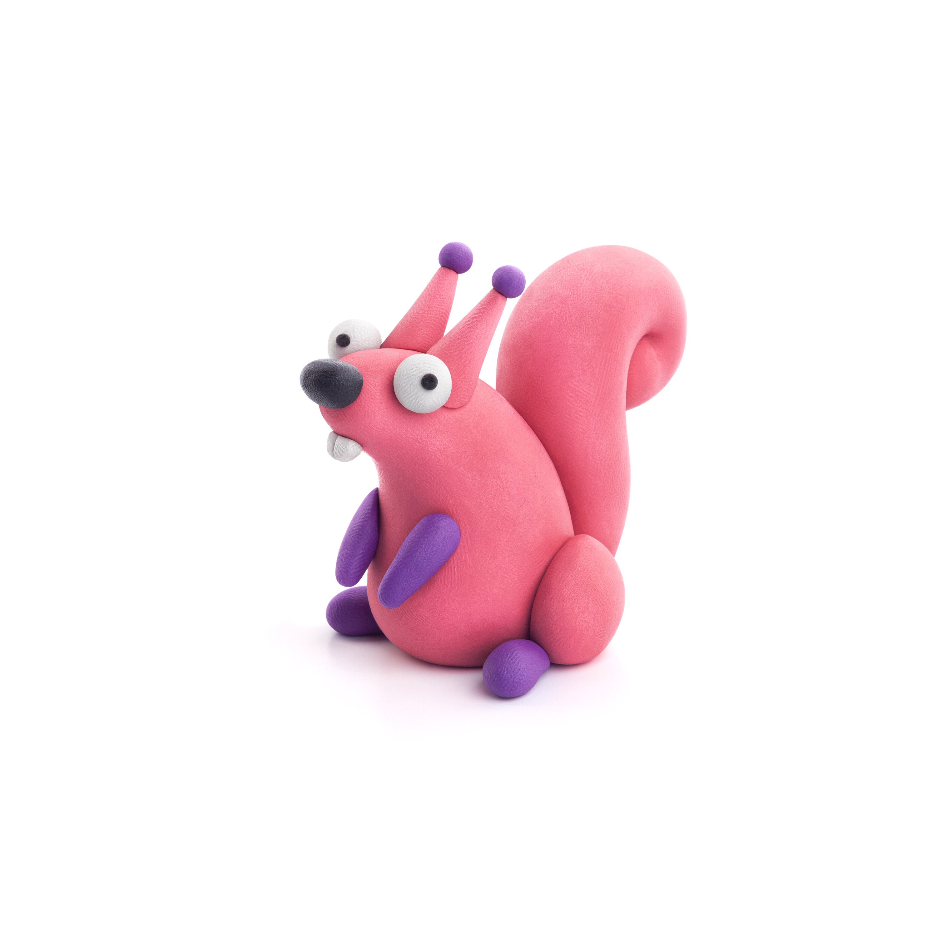 Hey Clay - interactieve boetseerkleiset - 6 Bosdieren (15 potjes)