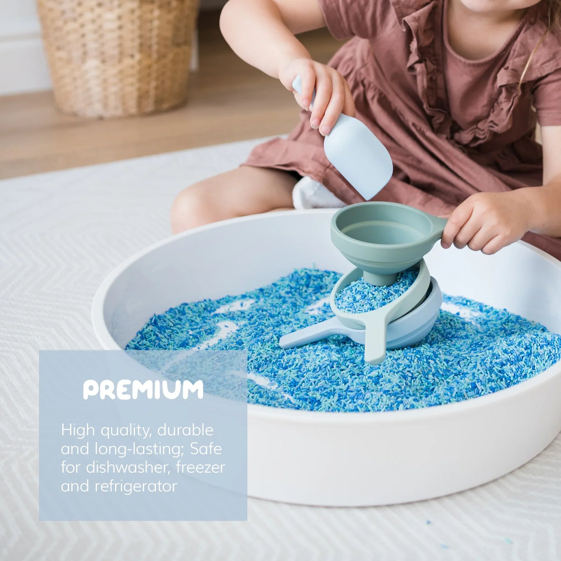 Inspire My Play Play Tray - 3 inklapbare trechters