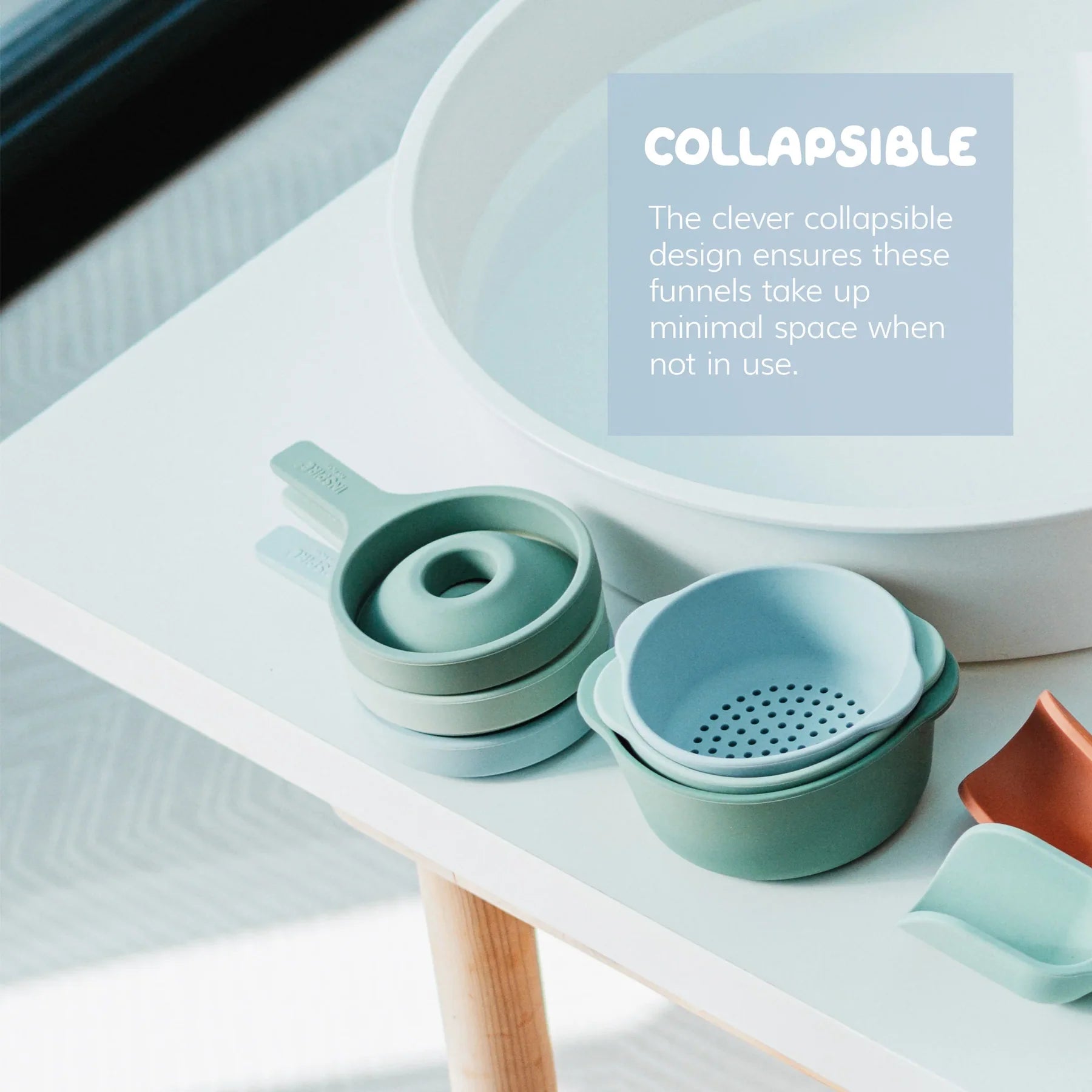 Inspire My Play Play Tray - 3 inklapbare trechters