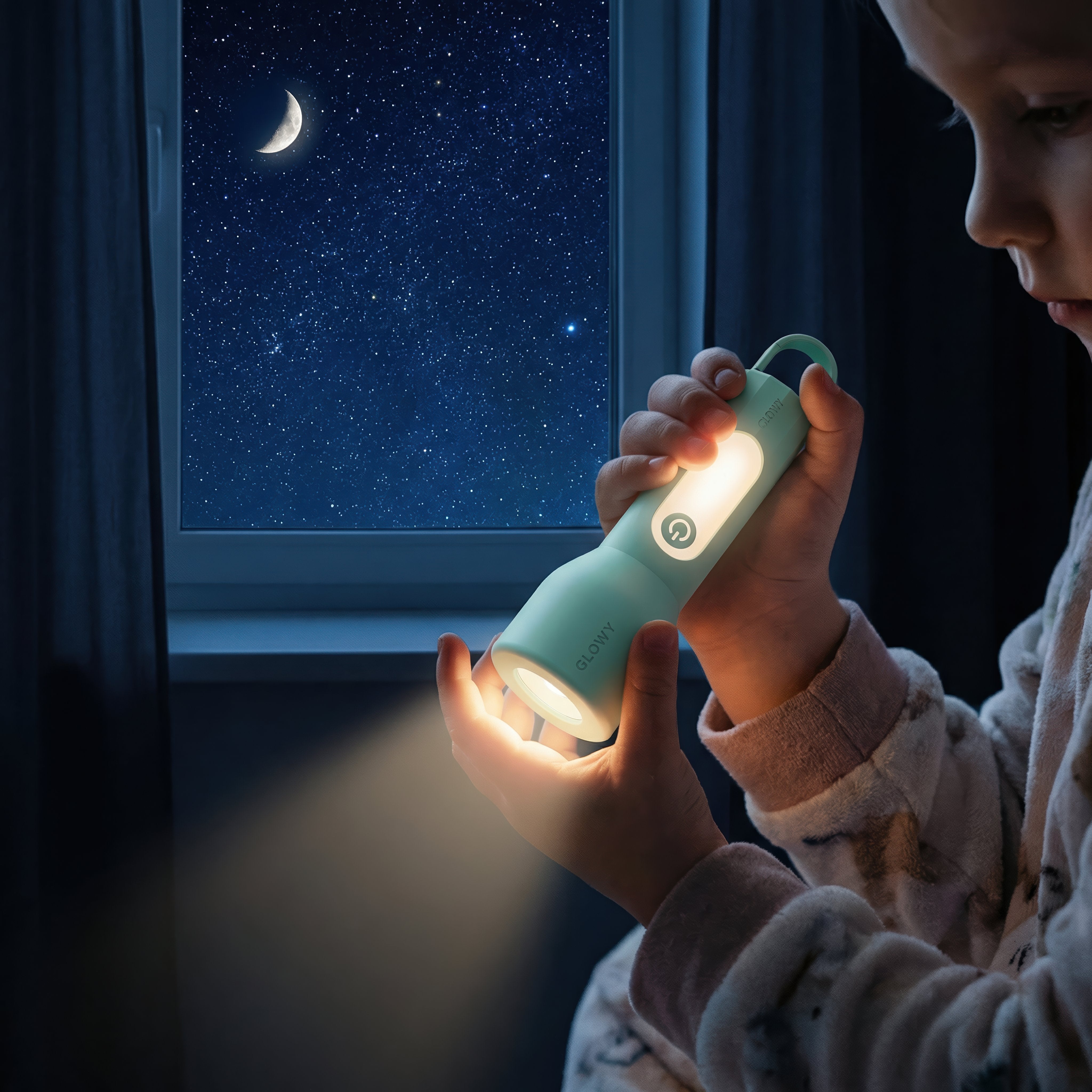MOB - Glowy zaklamp & nachtlampje - Blauw