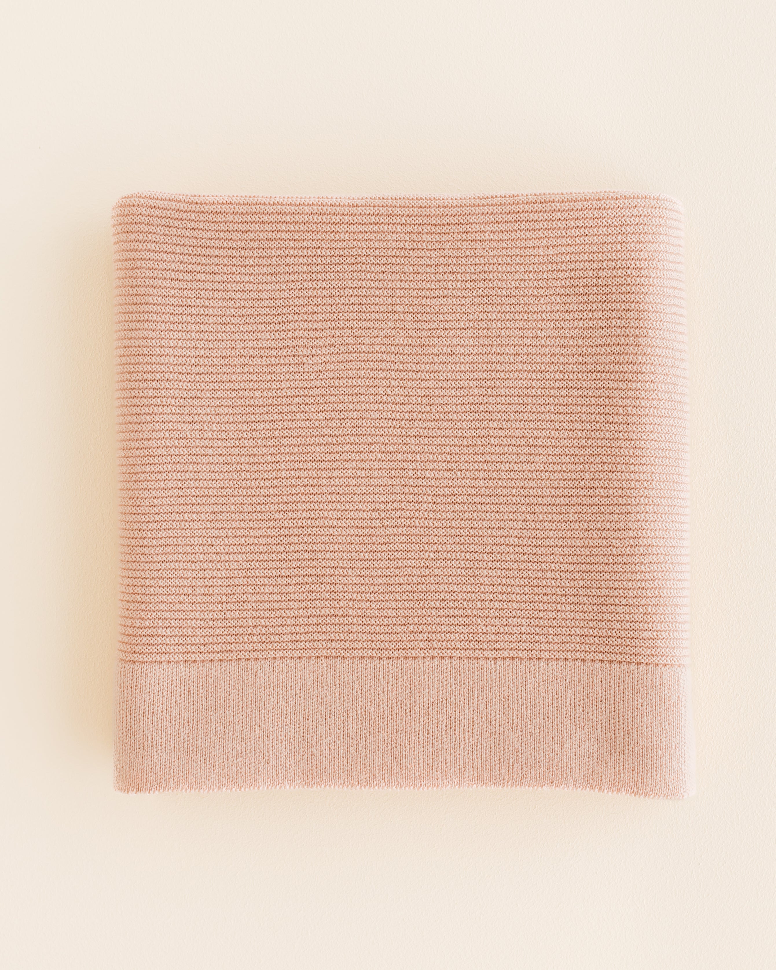 Hvid Wollen babydeken Gust Apricot