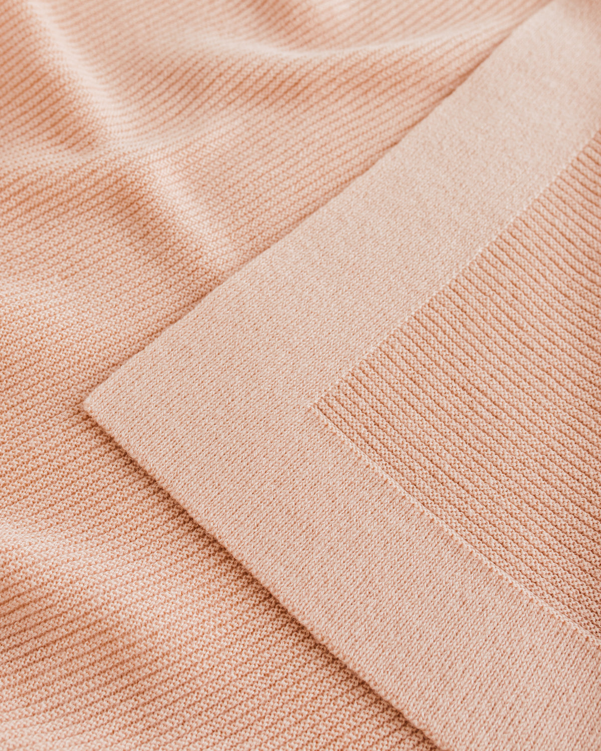 Hvid Wollen babydeken Gust Apricot