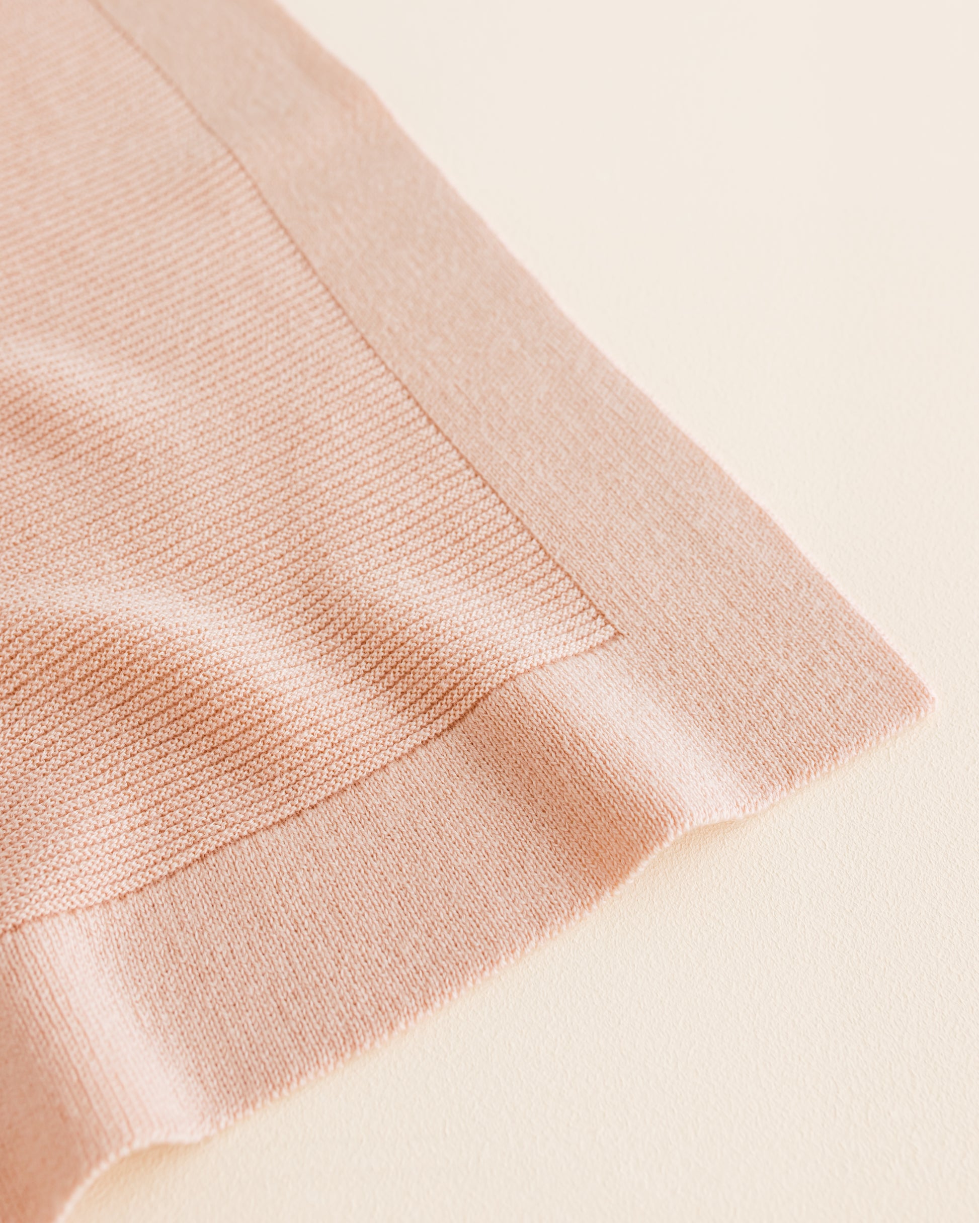 Hvid Wollen babydeken Gust Apricot