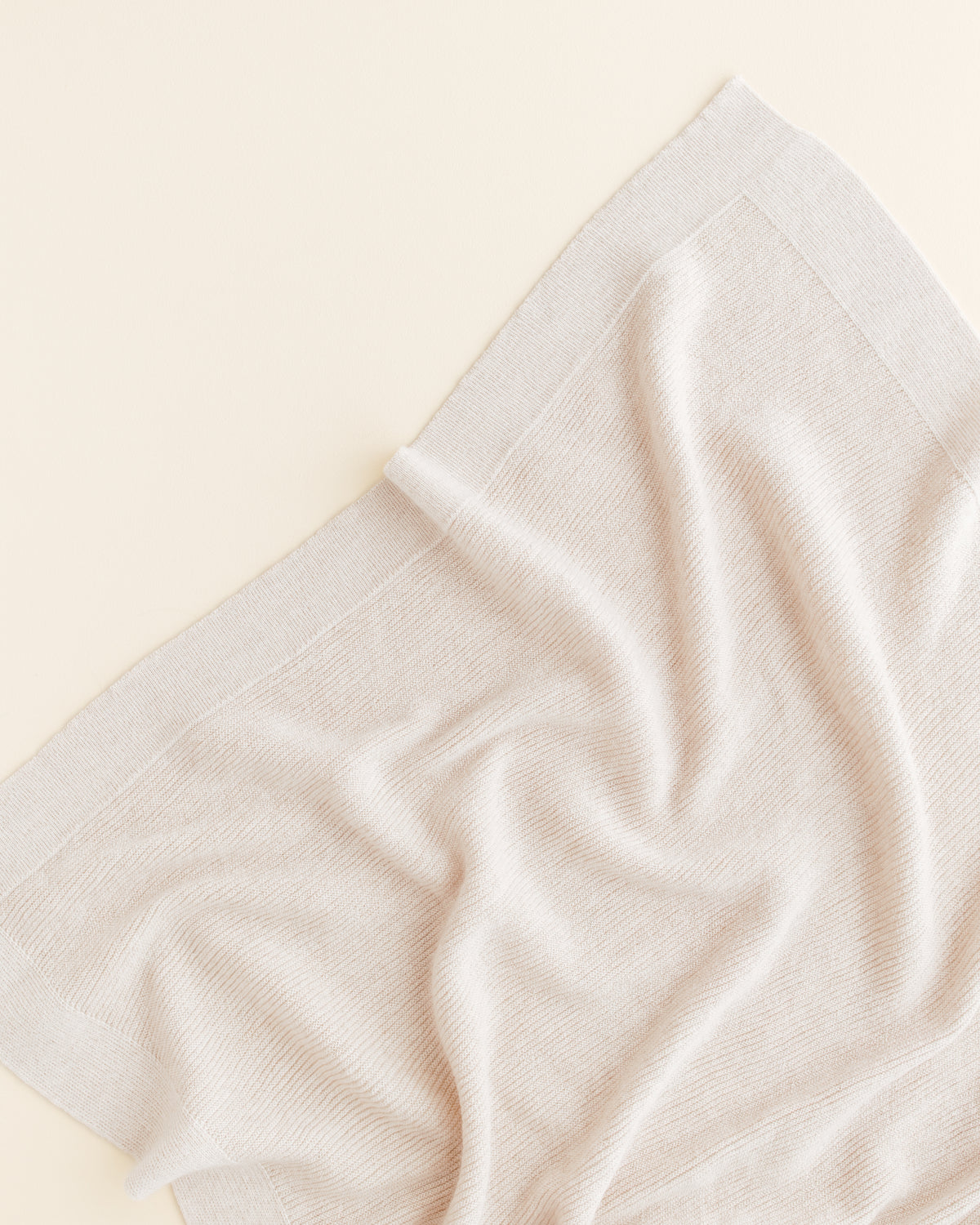 Hvid Wollen babydeken Gust Cream