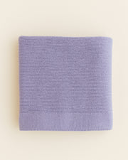 Hvid Wollen babydeken Gust Lilac