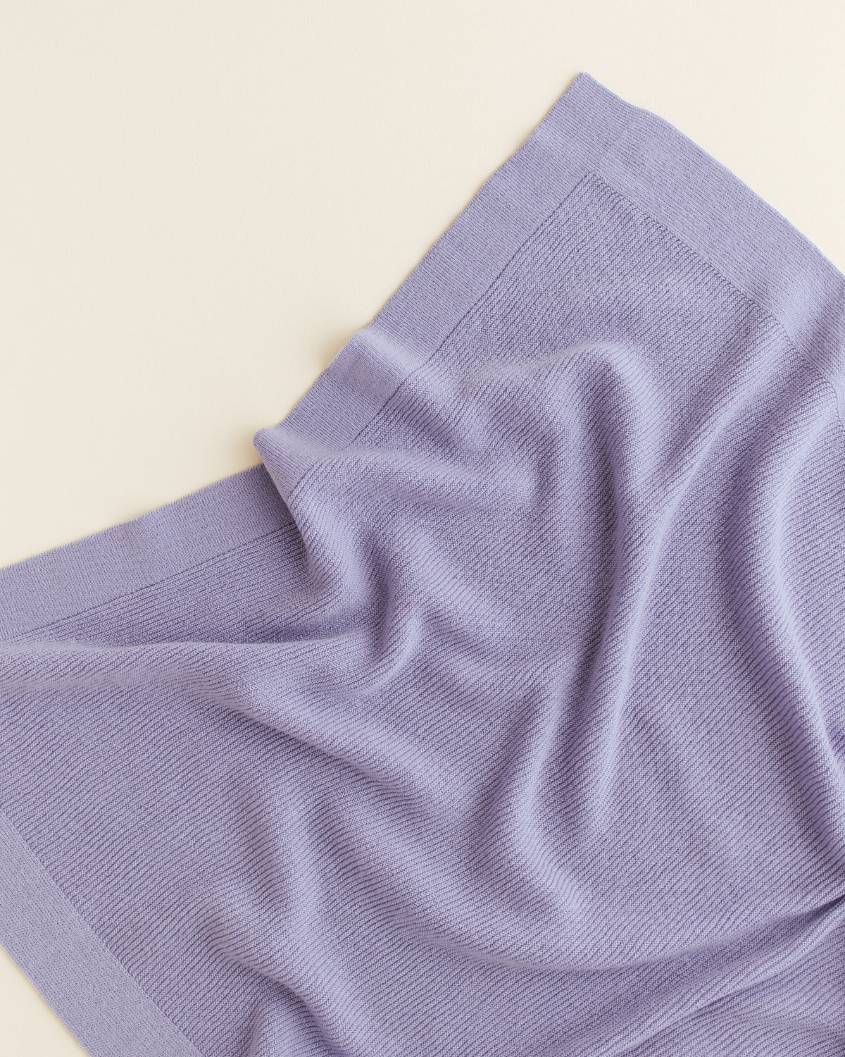 Hvid Wollen babydeken Gust Lilac