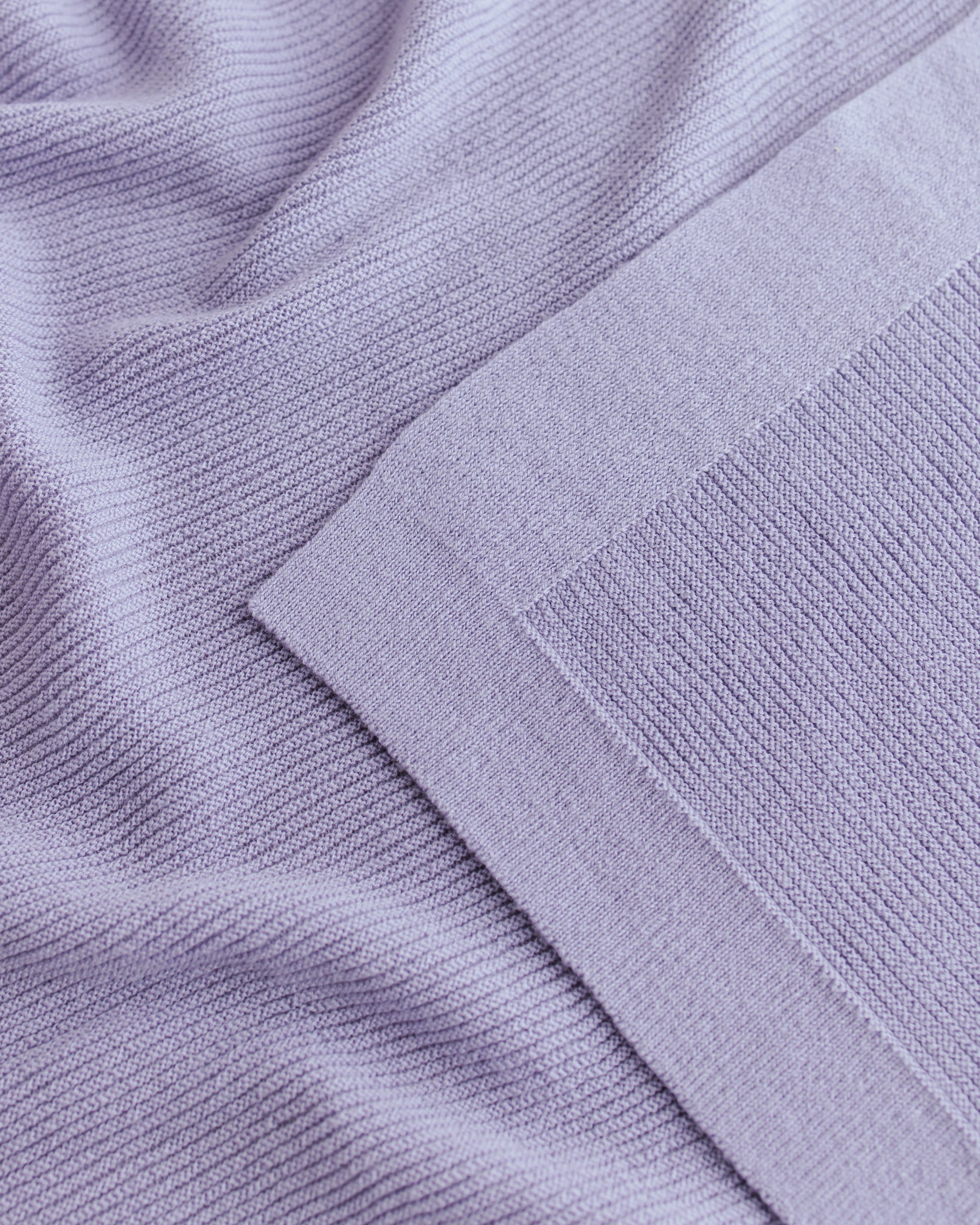 Hvid Wollen babydeken Gust Lilac