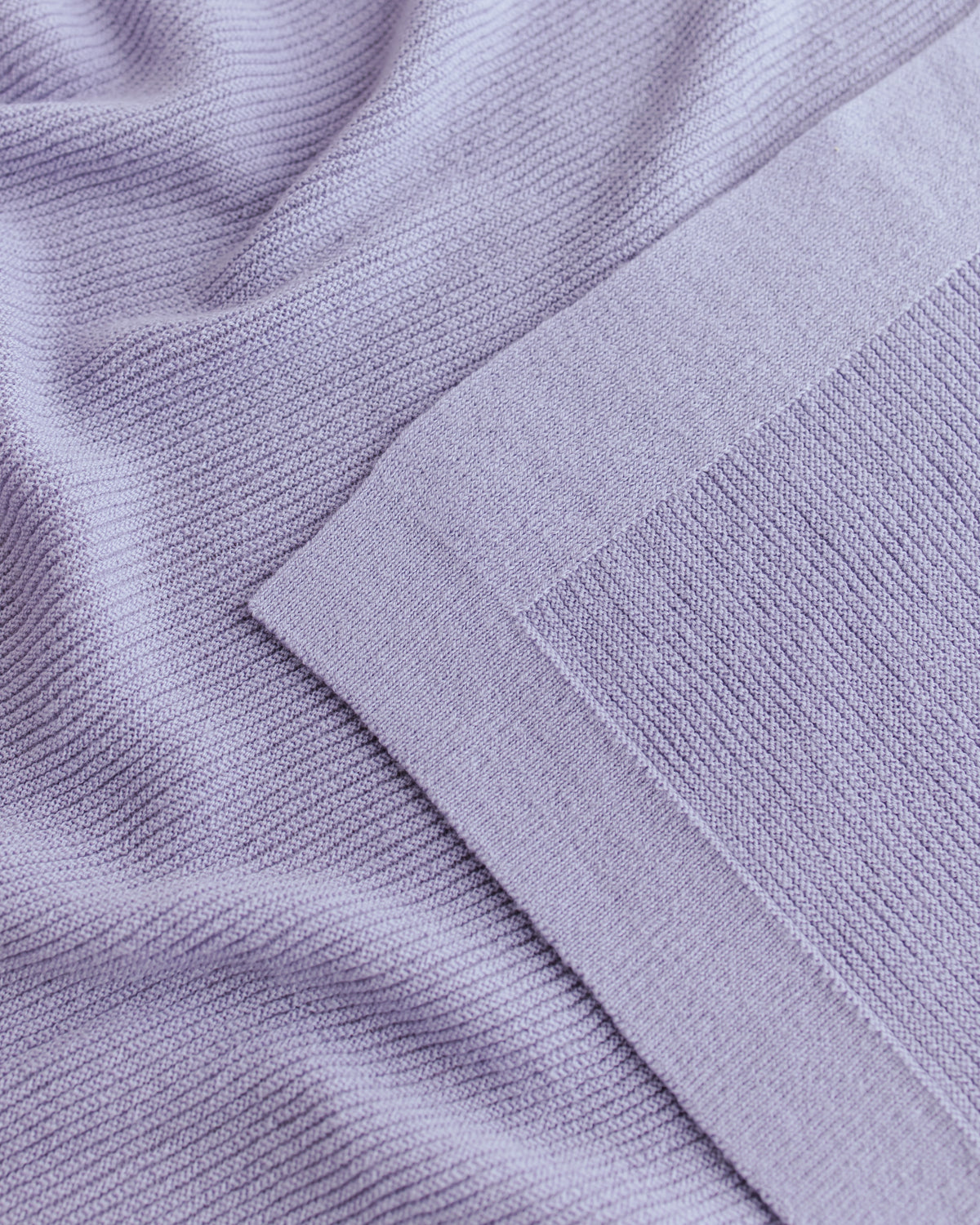 Hvid Wollen babydeken Gust Lilac