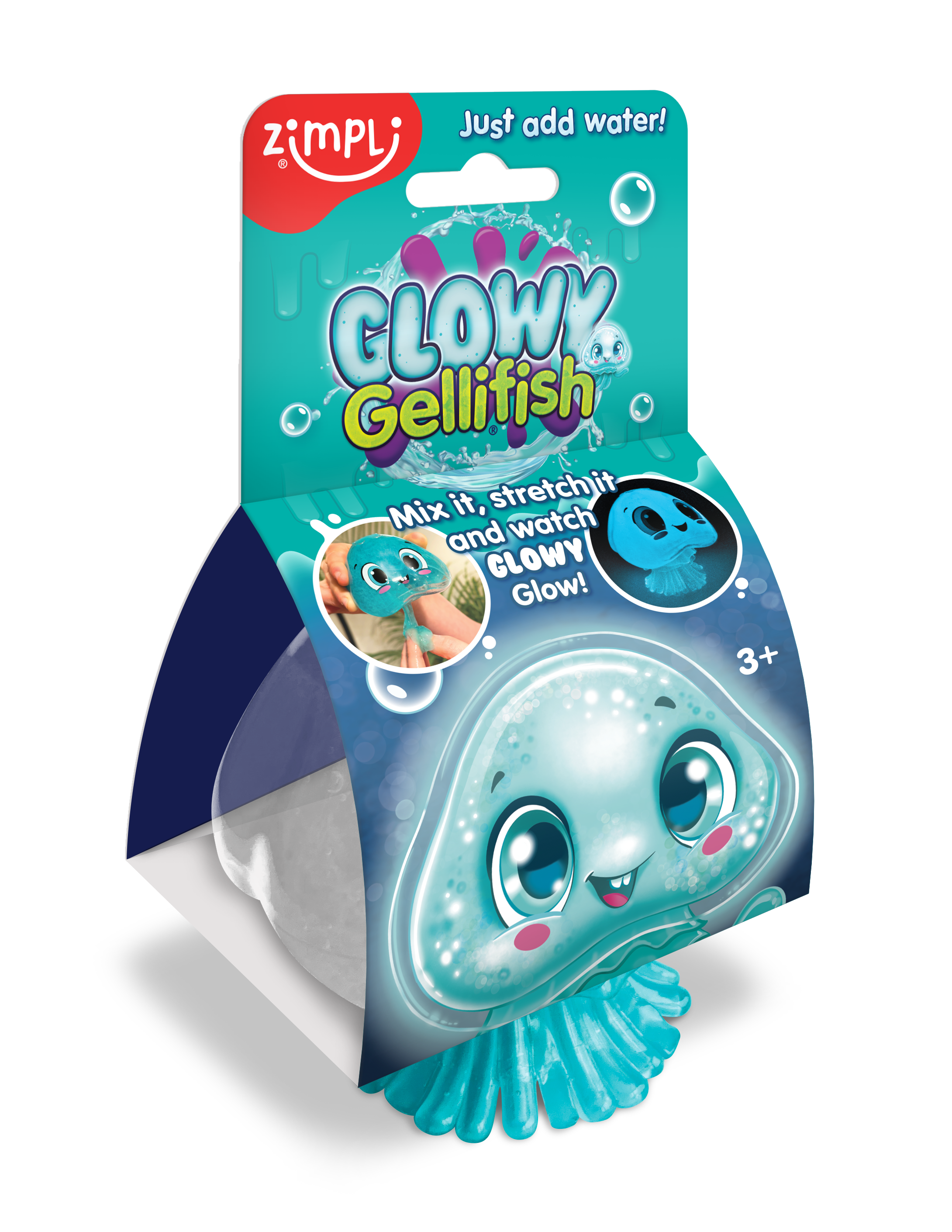 Zimpli Kids - Glow in the Dark Glowy Gellifish met Slijm