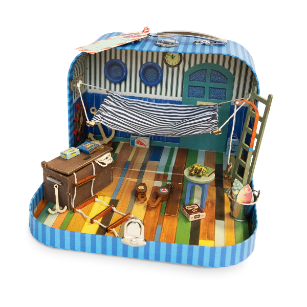 Het Muizenhuis To Go - Opa Zeeman's Kajuit - Koffertje met inrichting