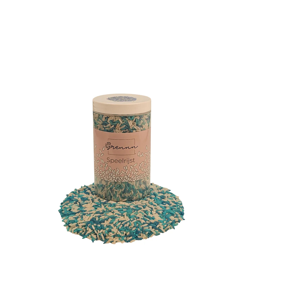 Grennn - Gekleurde sensorische rijst 750 gram - Ocean