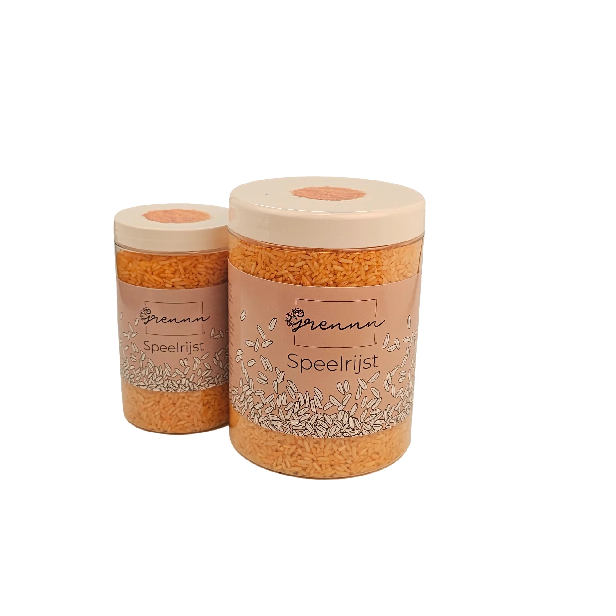 Grennn - Gekleurde sensorische rijst 750 gram - Oranje