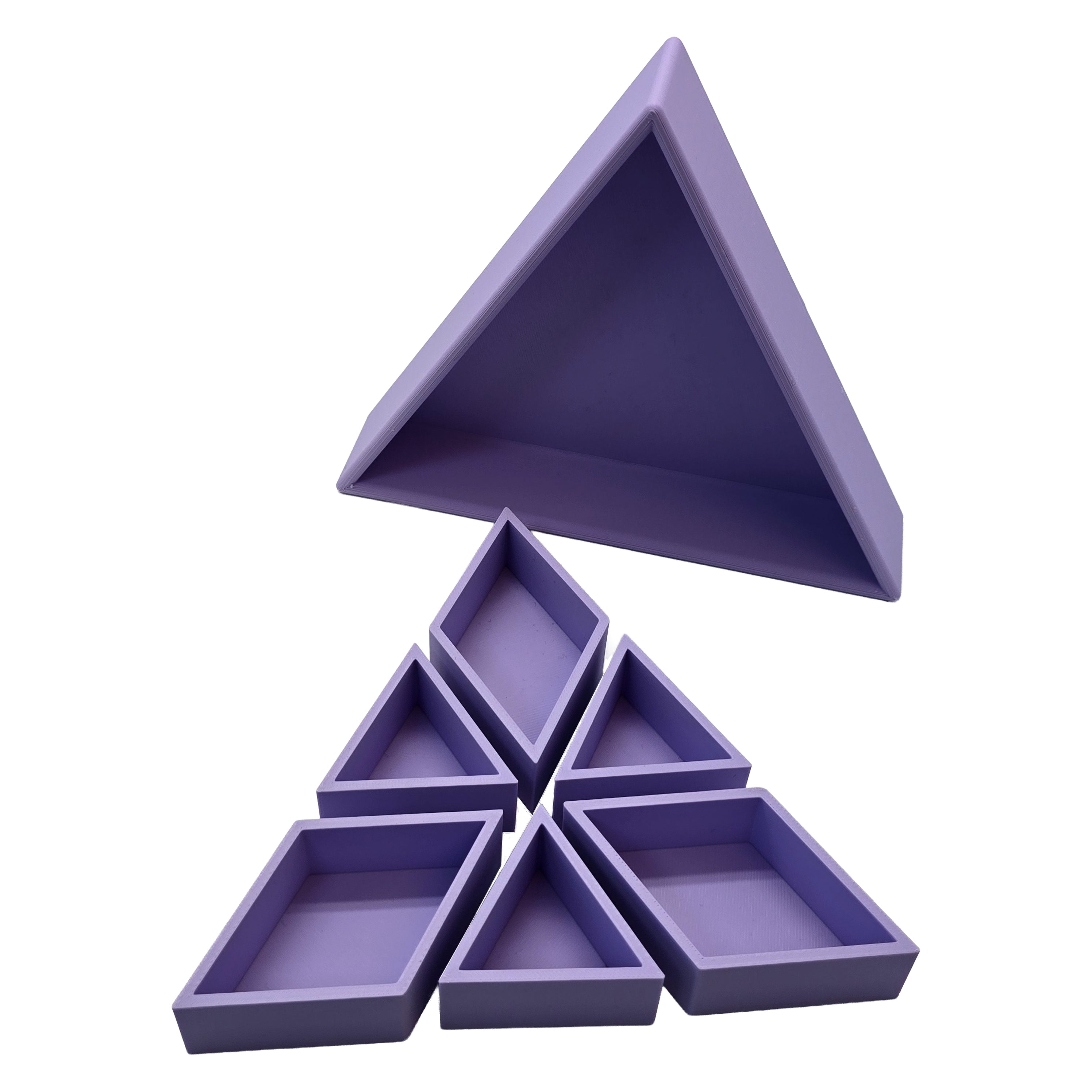 Grennn - inlegdriehoek 'mandigo' pastel paars