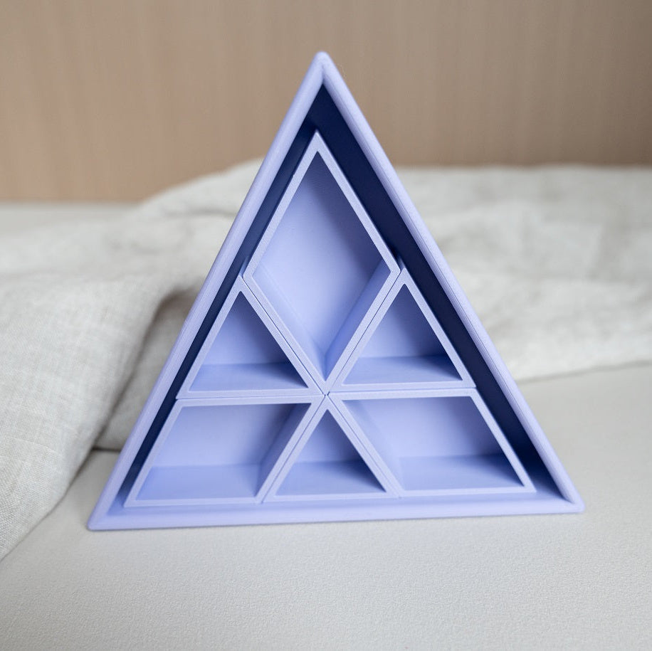 Grennn - inlegdriehoek 'mandigo' pastel paars