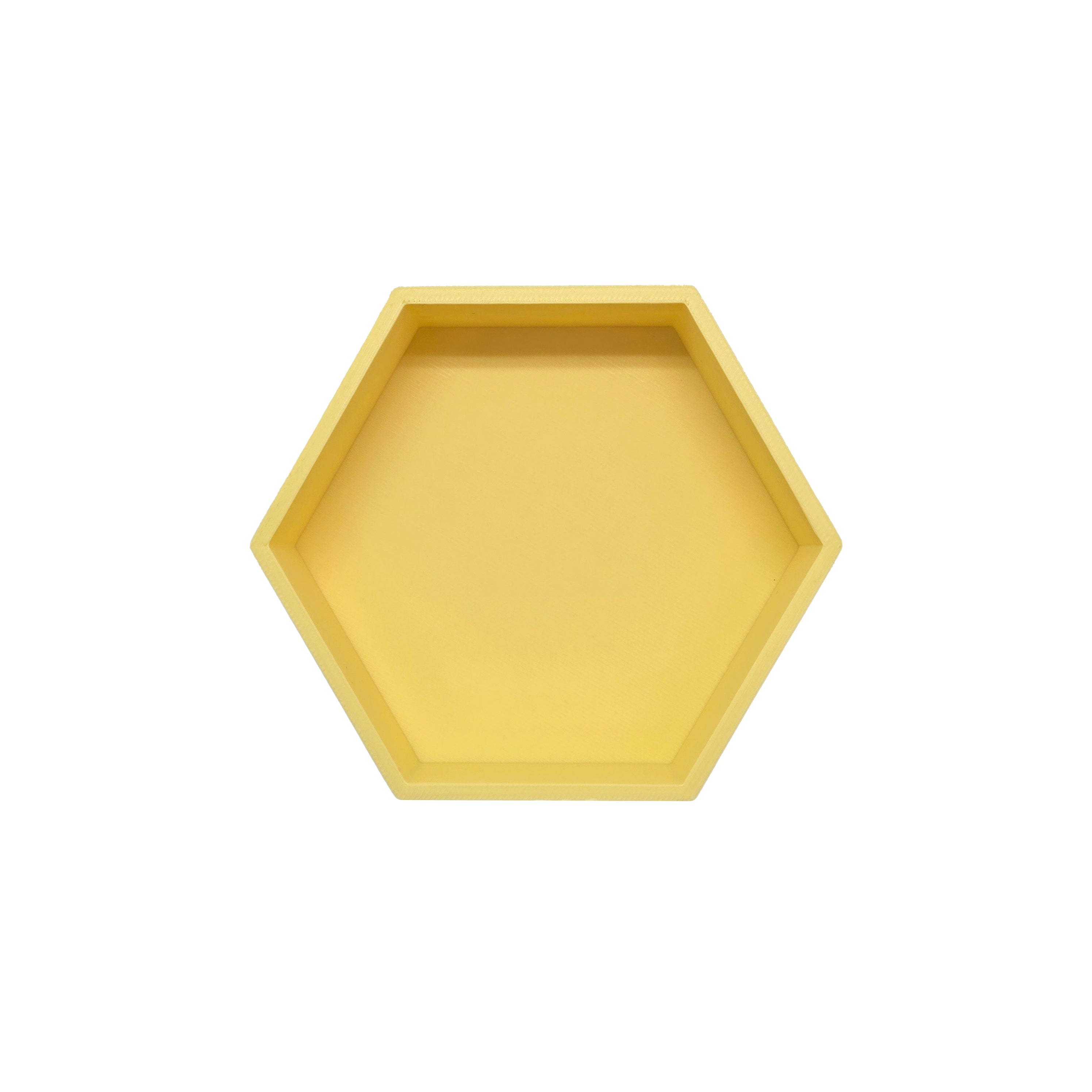 Grennn - speelbakje 'mandigo' pastel geel zeshoekig (G7)