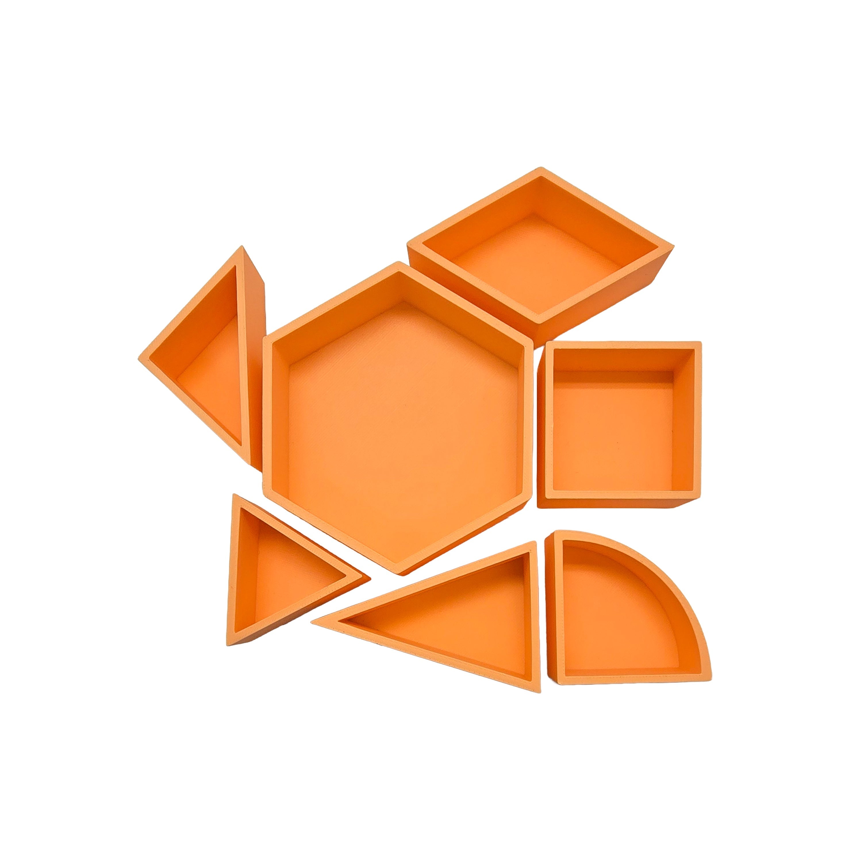 Grennn - speelbakje 'mandigo' pastel oranje vierkant (H1)