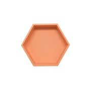 Grennn speelbakje 'mandigo' pastel oranje zeshoekig (H7)
