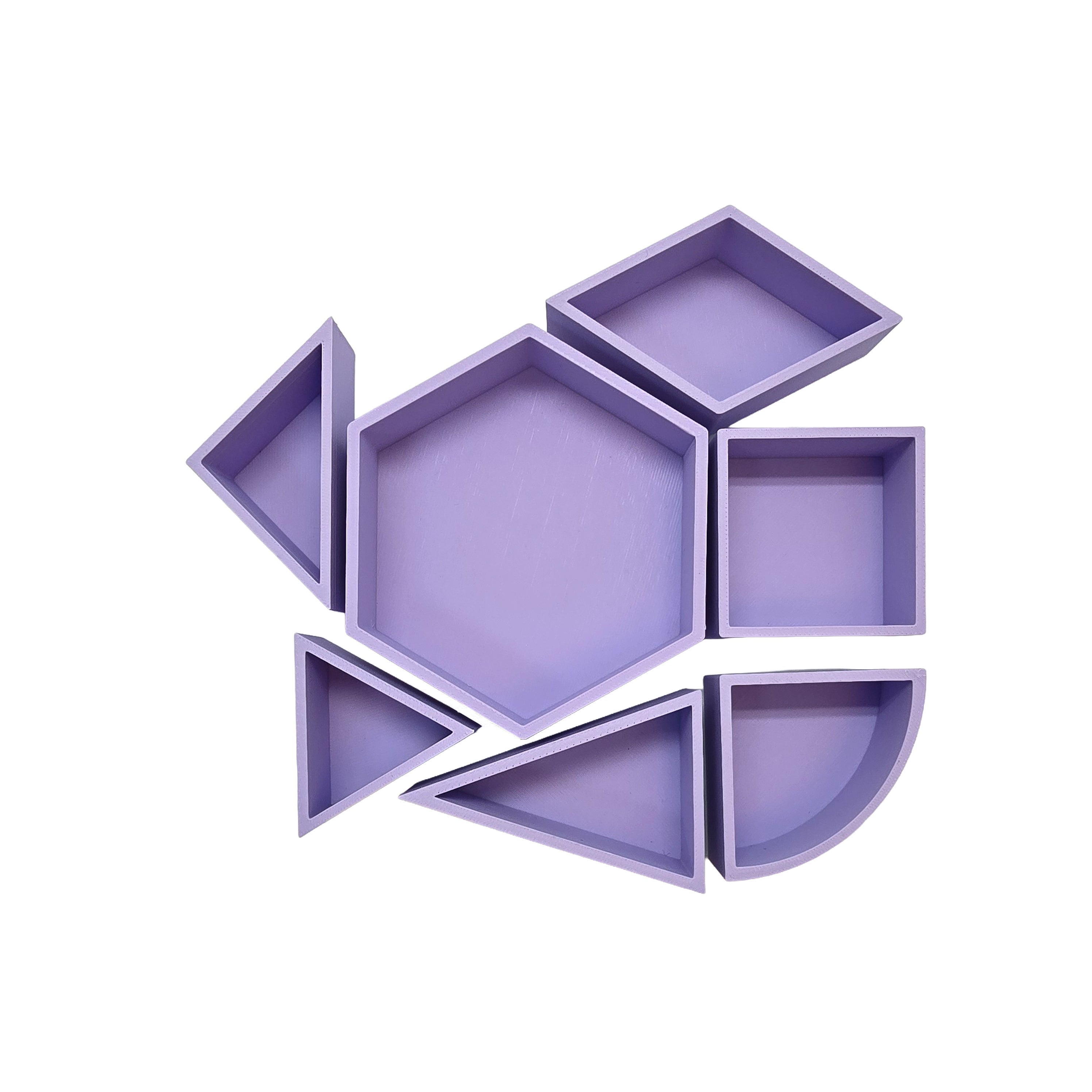 Grennn - speelbakje 'mandigo' pastel paars ruit (L5)