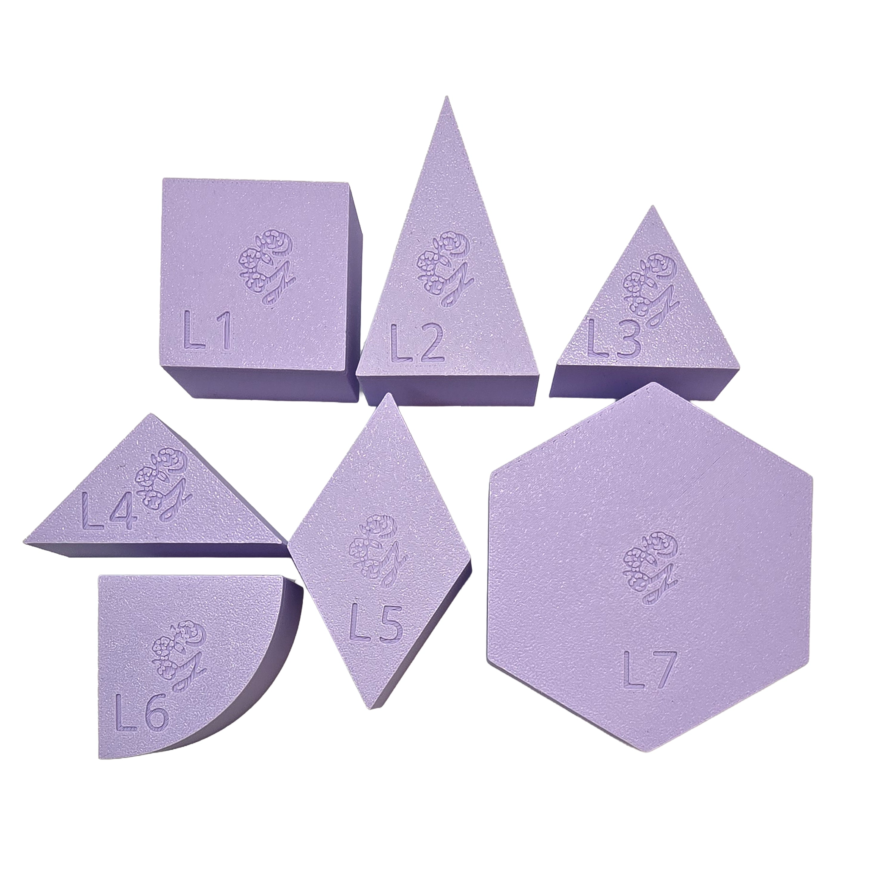 Grennn - speelbakje 'mandigo' pastel paars zeshoekig (L7)