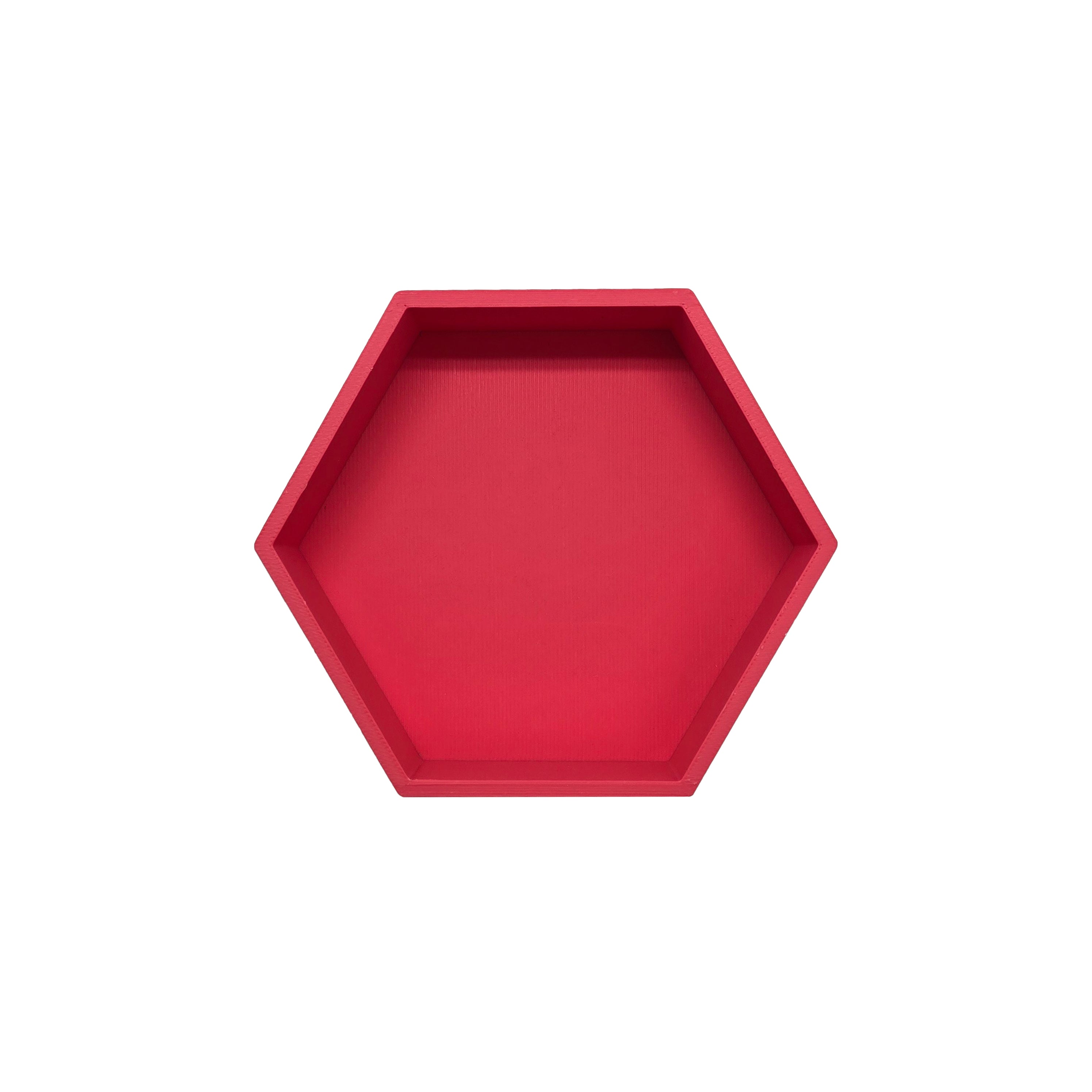 Grennn - speelbakje 'mandigo' pastel rood zeshoekig (I7)