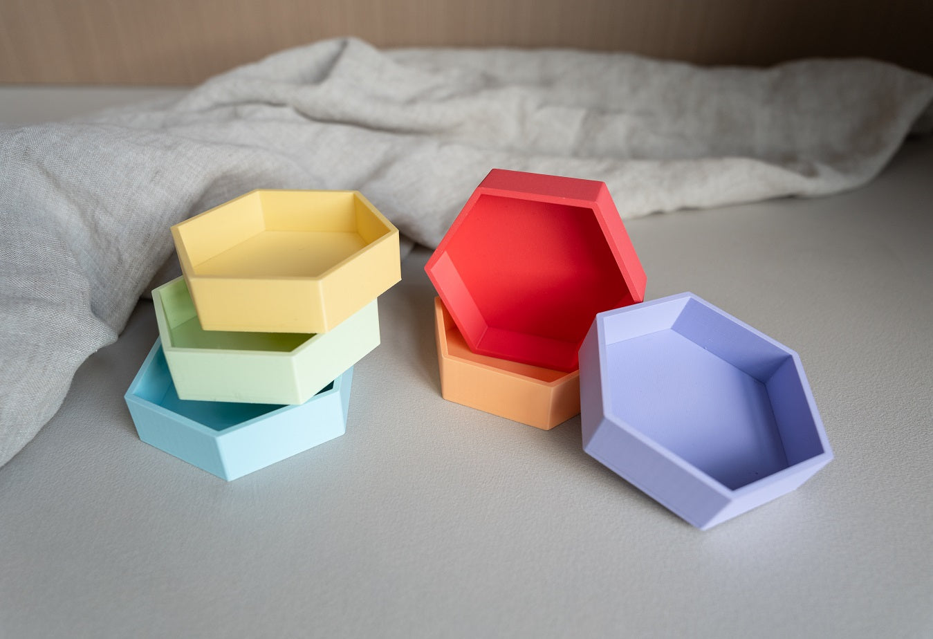 Grennn - 'mandigo' pastel zeshoekig