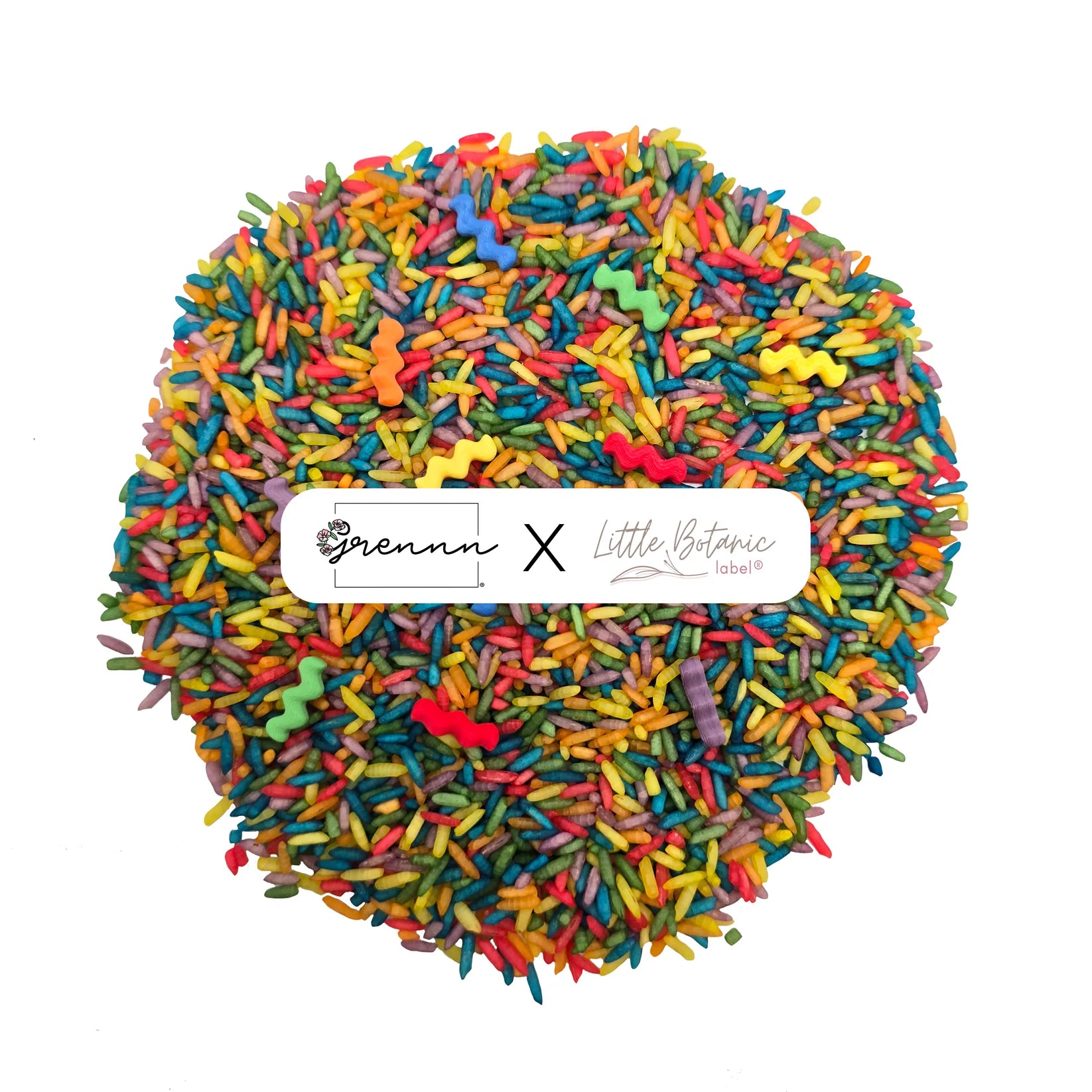 Grennn x LBL - Gekleurde sensorische rijst 750 gram - Waves Regenboog