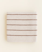 Hvid Wollen babydeken Harry Cream/Mocha