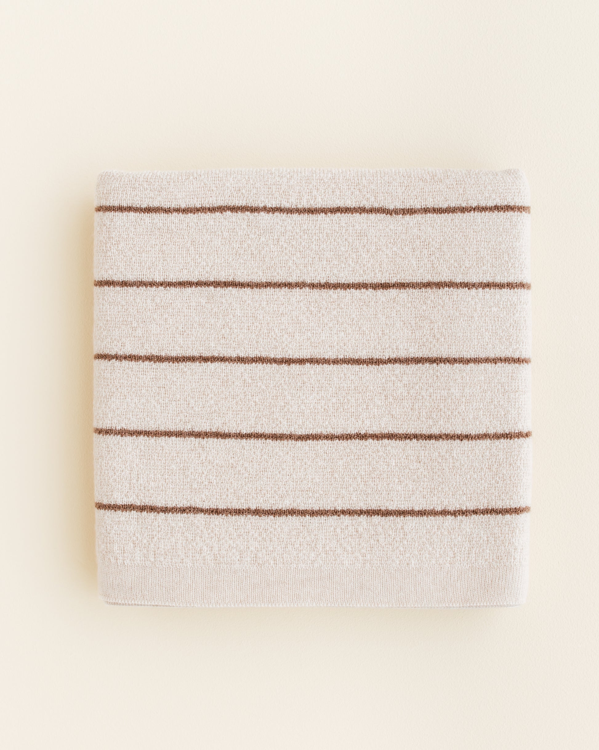 Hvid Wollen babydeken Harry Cream/Mocha