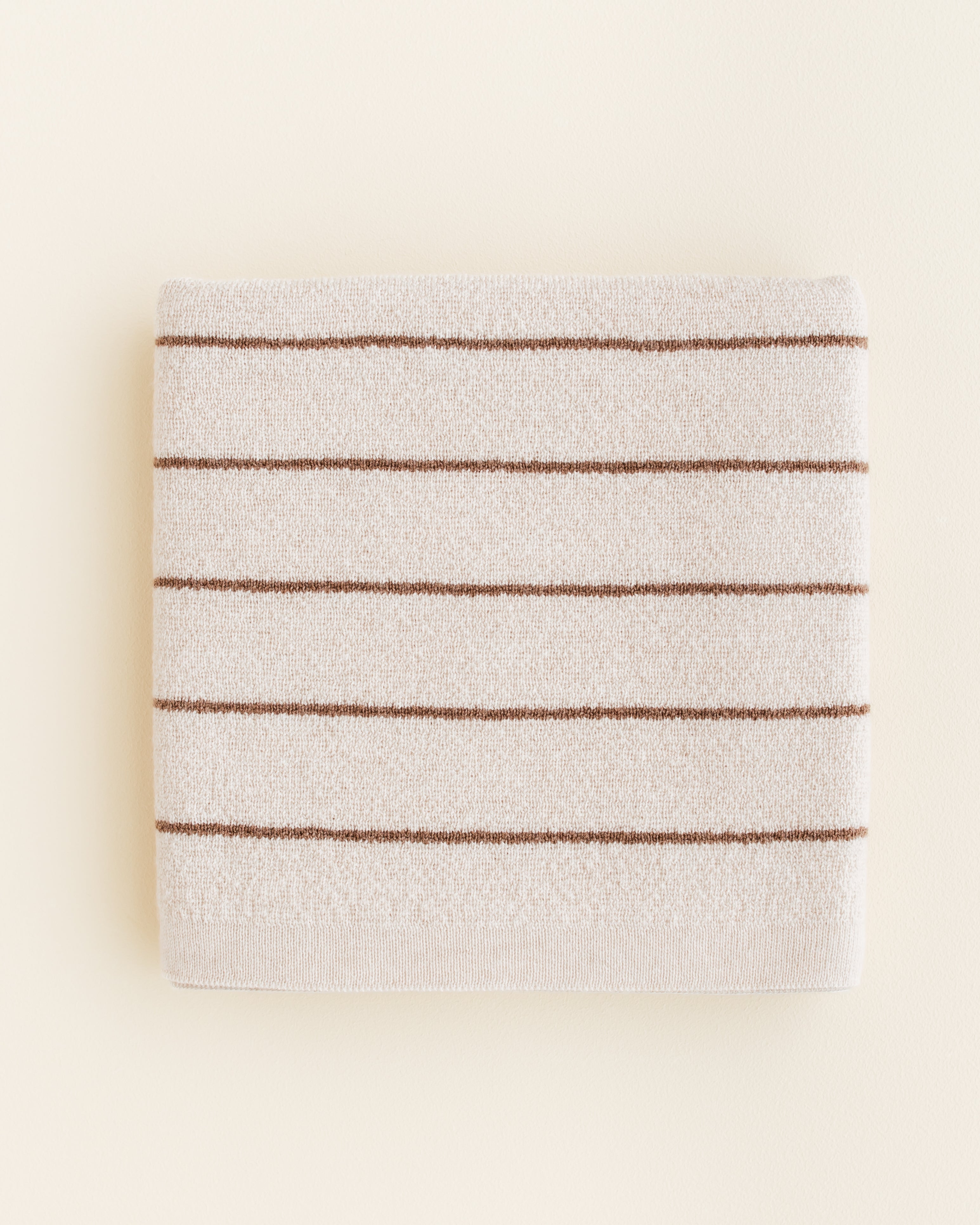 Hvid Wollen babydeken Harry Cream/Mocha