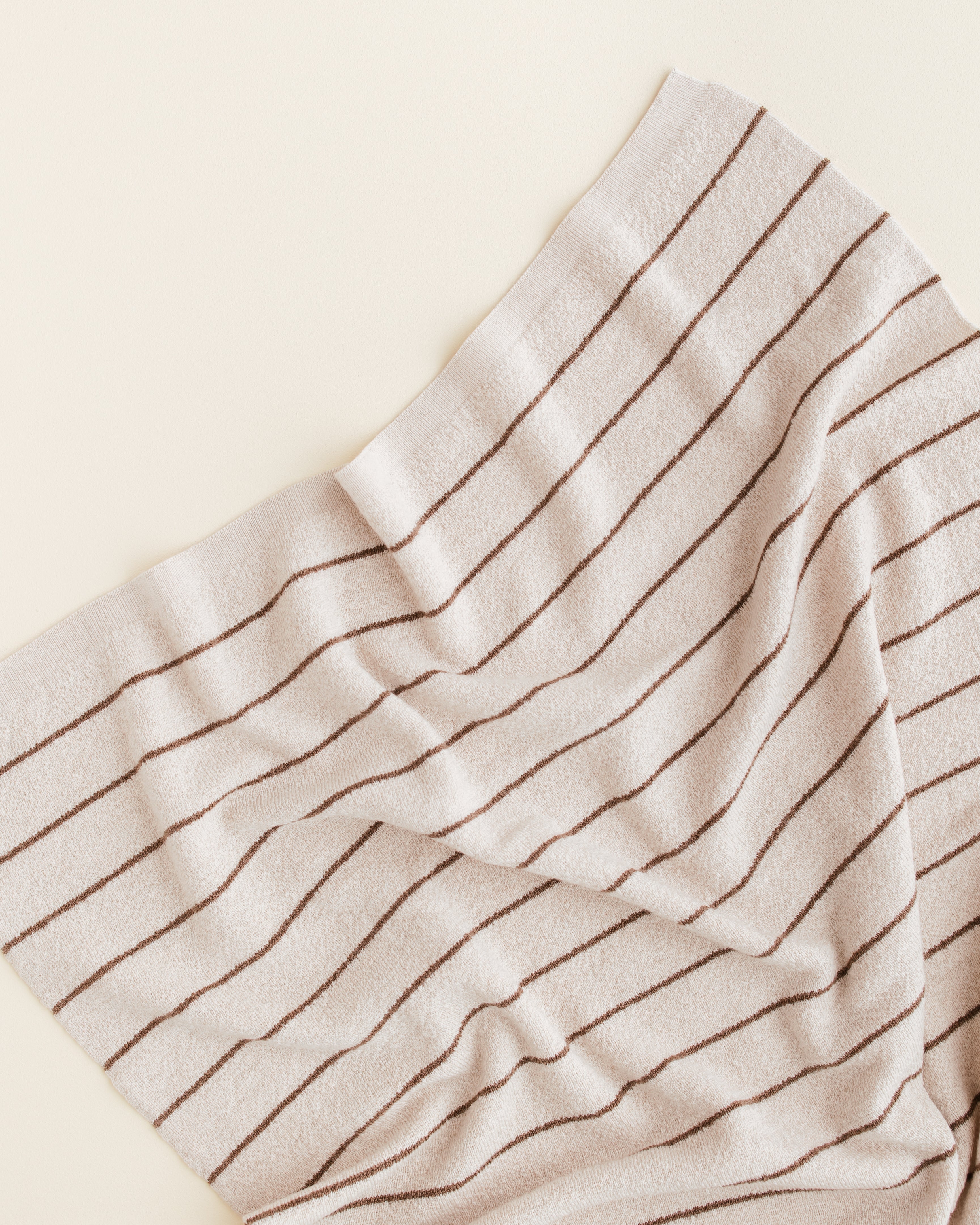 Hvid Wollen babydeken Harry Cream/Mocha