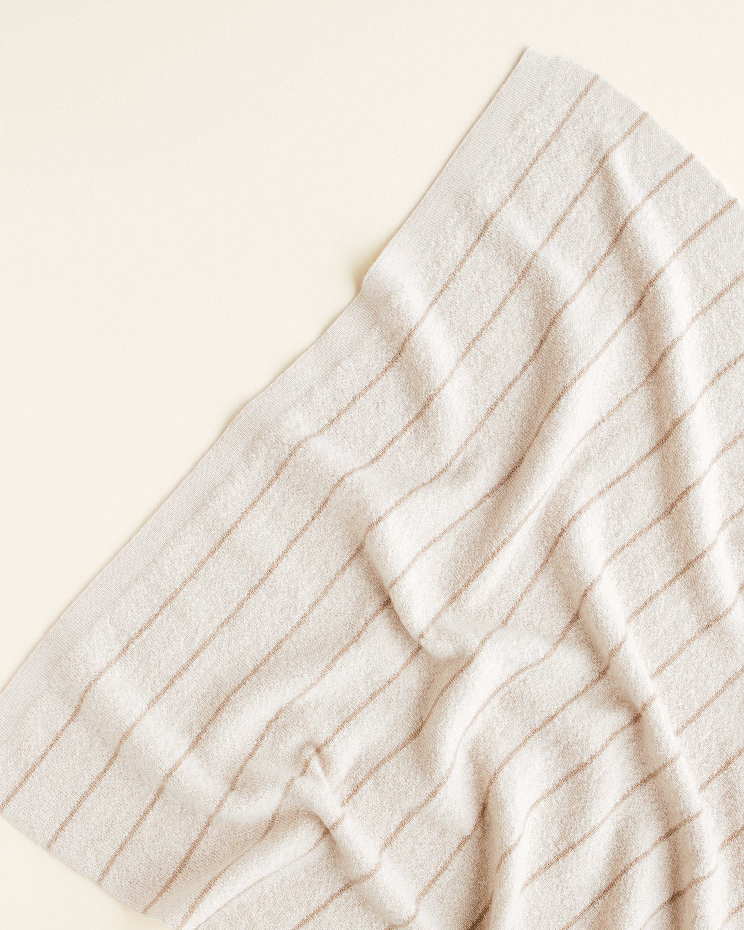 Hvid Wollen babydeken Harry Cream/Sand