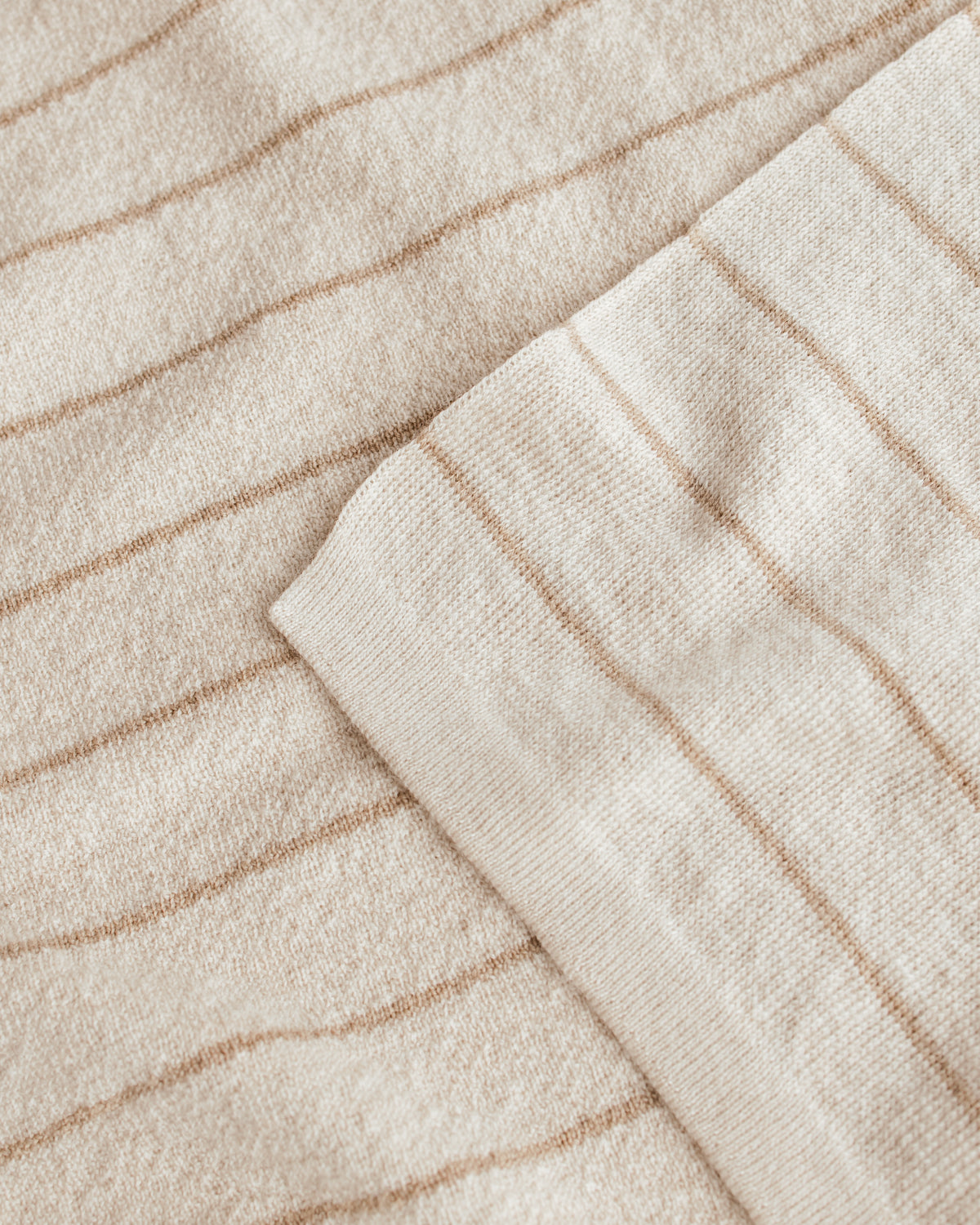 Hvid Wollen babydeken Harry Cream/Sand