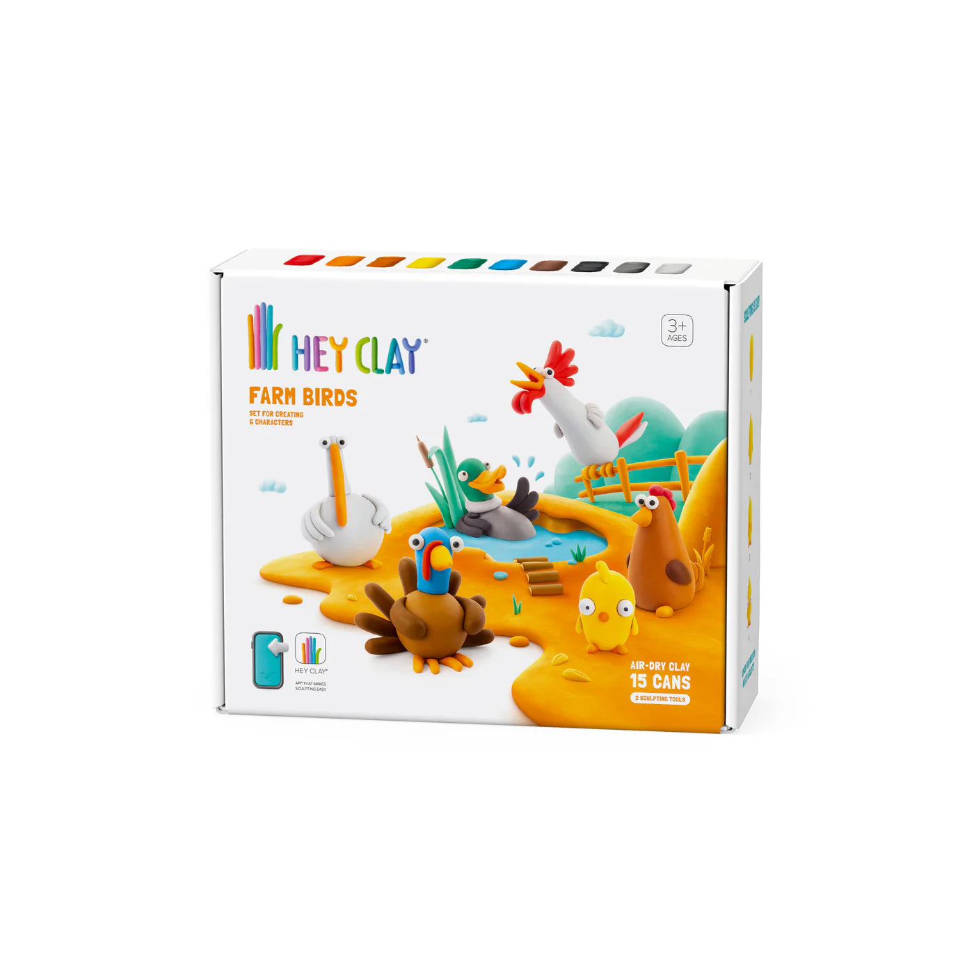Hey Clay - Boerderijvogels (15 potjes)
