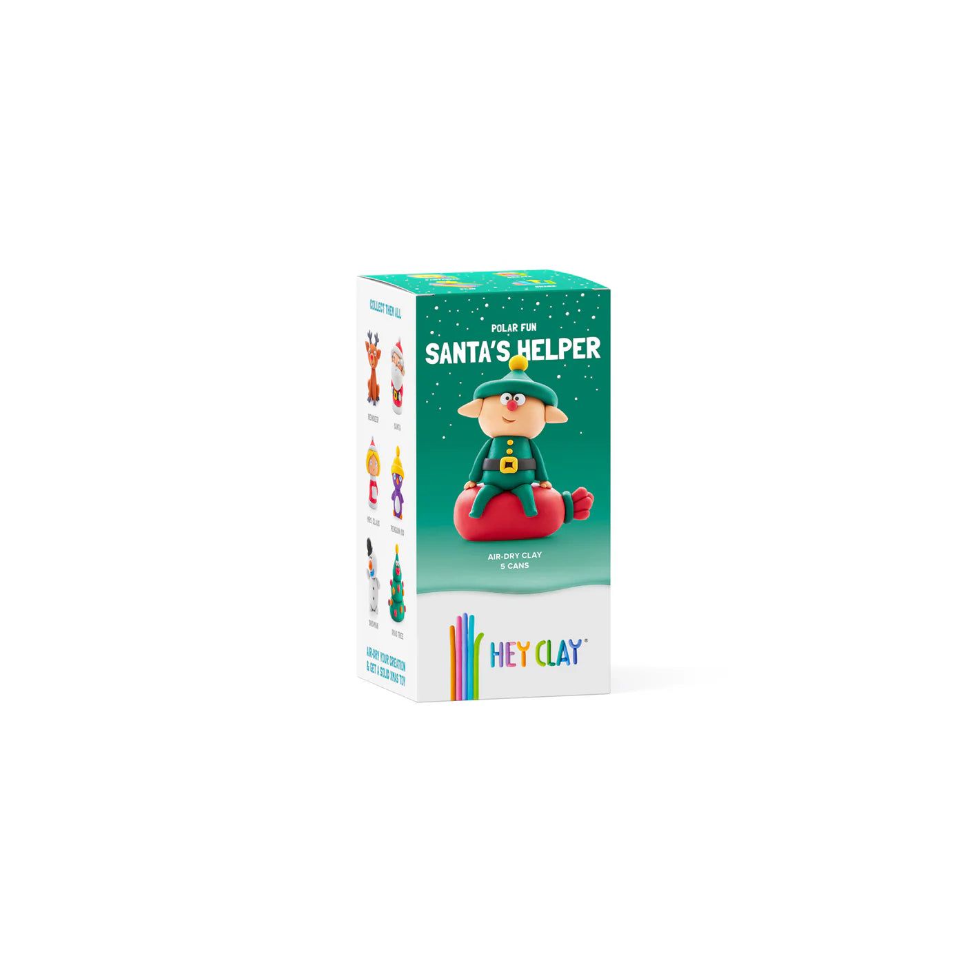 Hey Clay - Santa's Helper kersthanger - 5 cans
