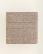 Hvid wollen babydeken Holly Sand