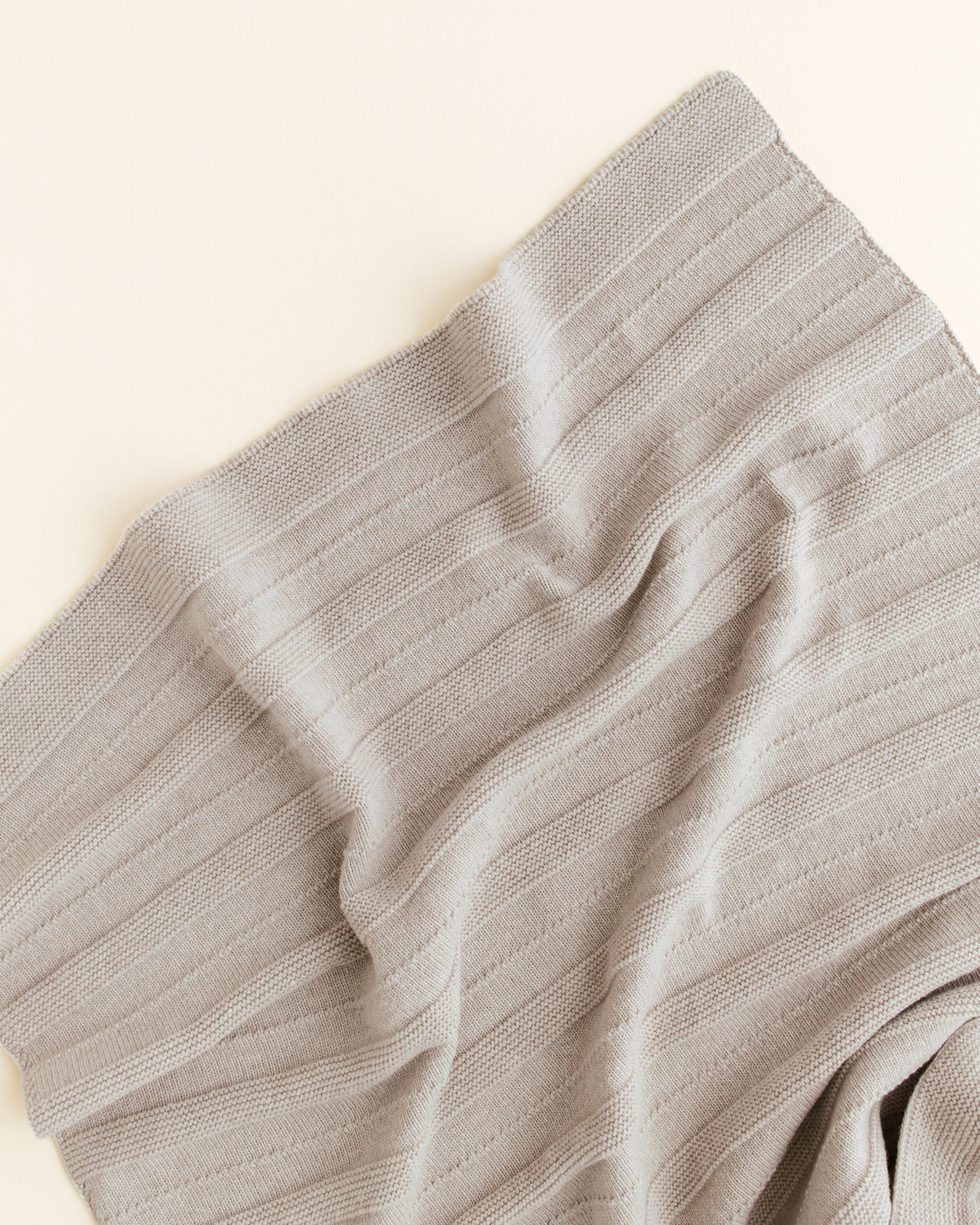 Hvid Wollen babydeken Holly Pebble