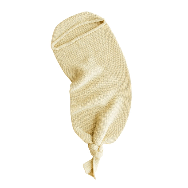 Hvid - cocoon - 100% merinowol - licht geel