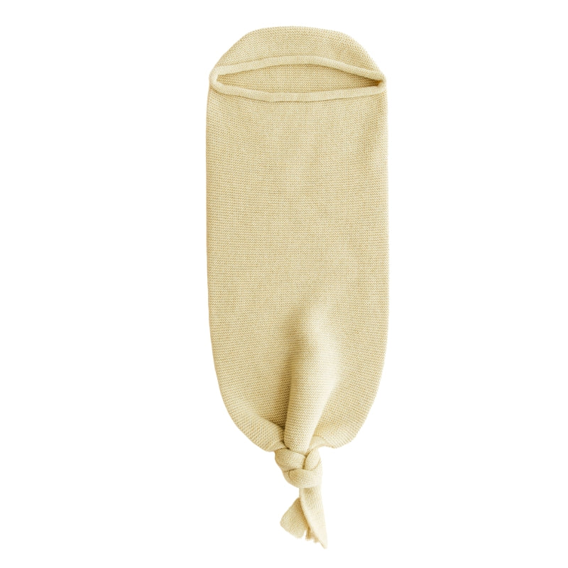 Hvid - cocoon - 100% merinowol - licht geel