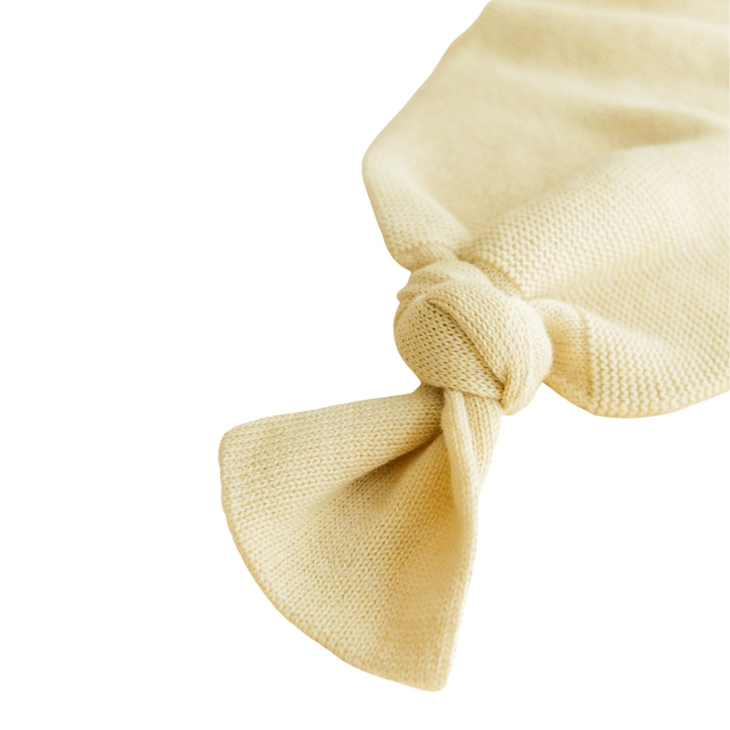 Hvid - cocoon - 100% merinowol - licht geel