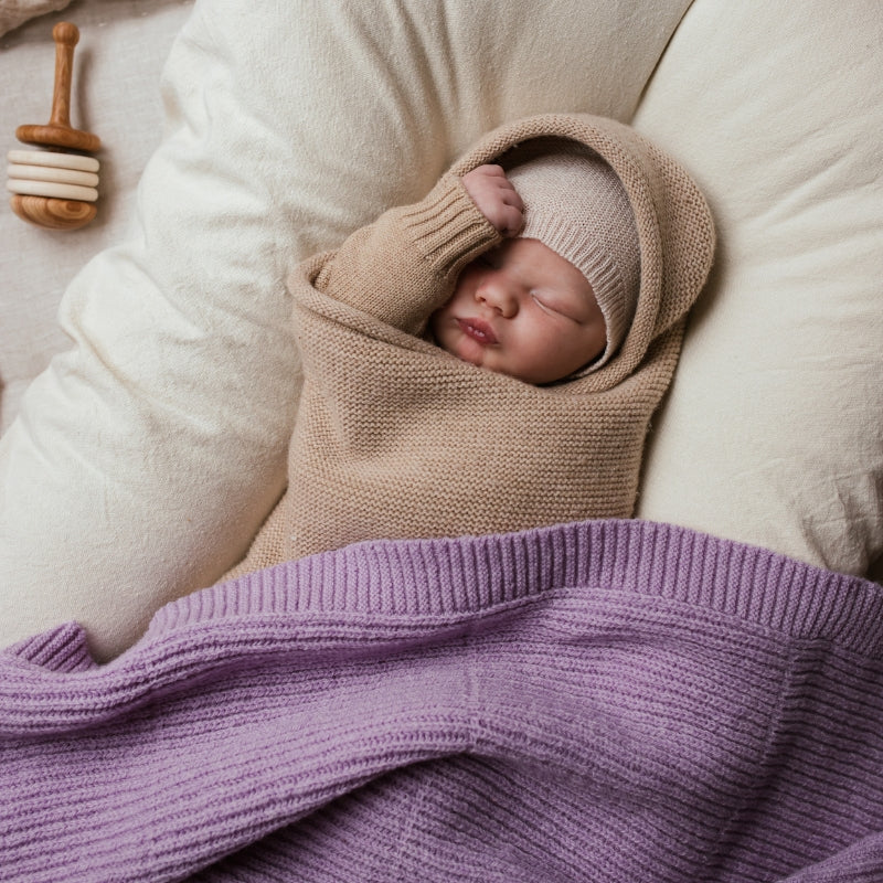 Hvid - cocoon - 100% merinowol - Sand