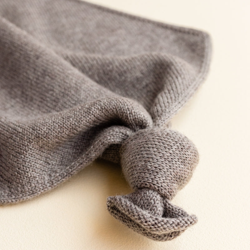 Hvid - Teddy Tokki knuffeldoekje - 100% merinowol - Otter