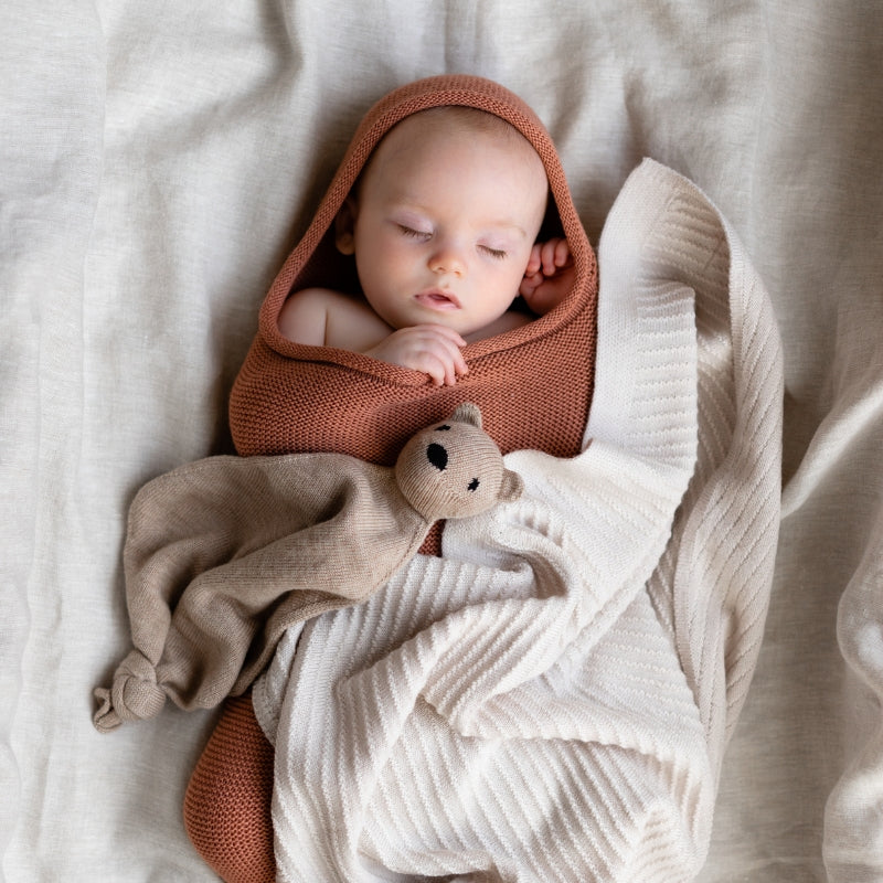 Hvid - cocoon - 100% merinowol - Brick