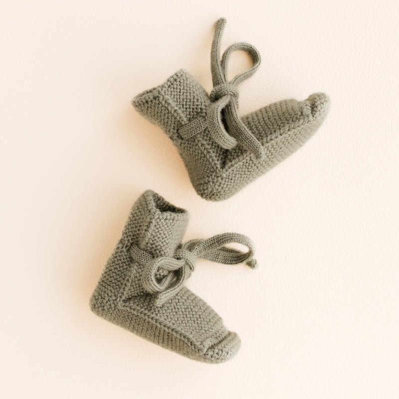 Hvid - slofjes - 100% merinowol  - Artichoke