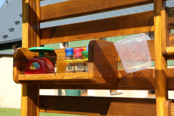 Houten Expirementeer Station - voor buiten - inclusief accessoires