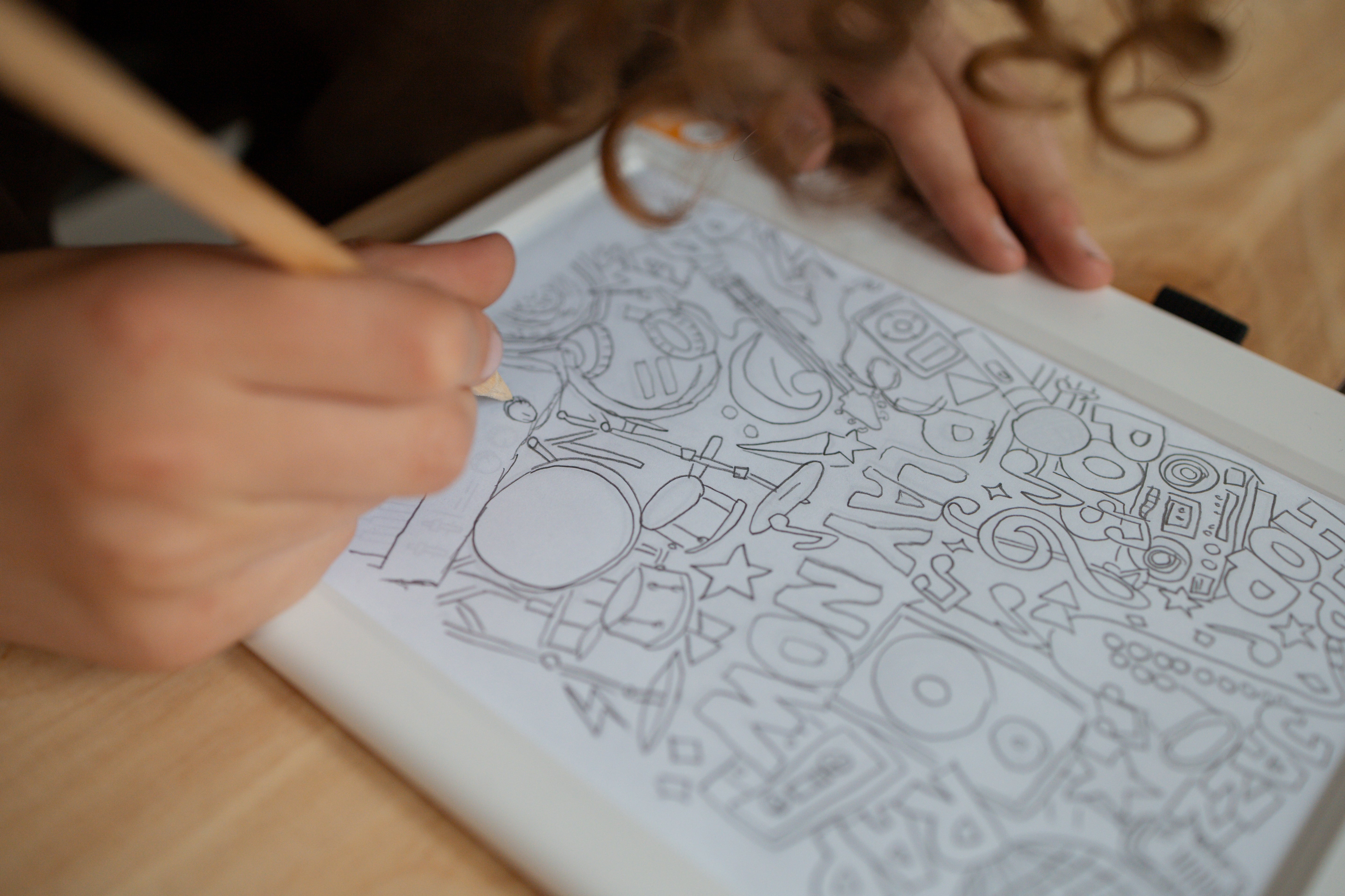 Kidywolf K-DRAW PAD 10+ Lichtgevende Tekentablet met 30 Tekensjablonen